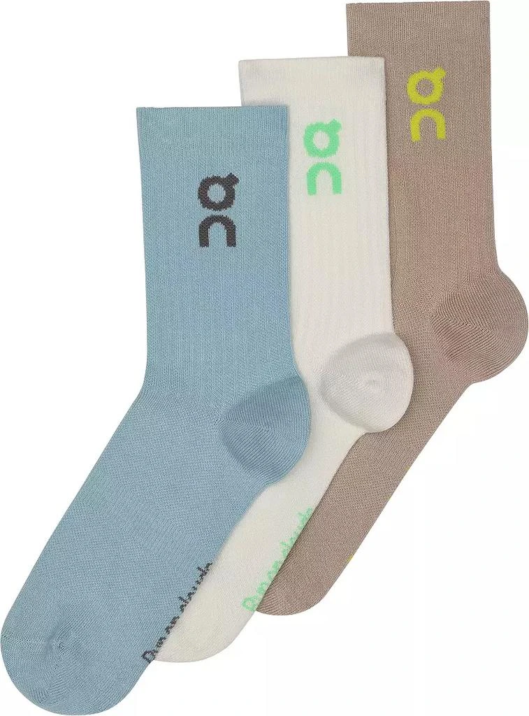 On On Unisex Logo Crew Socks - 3 Pack 1