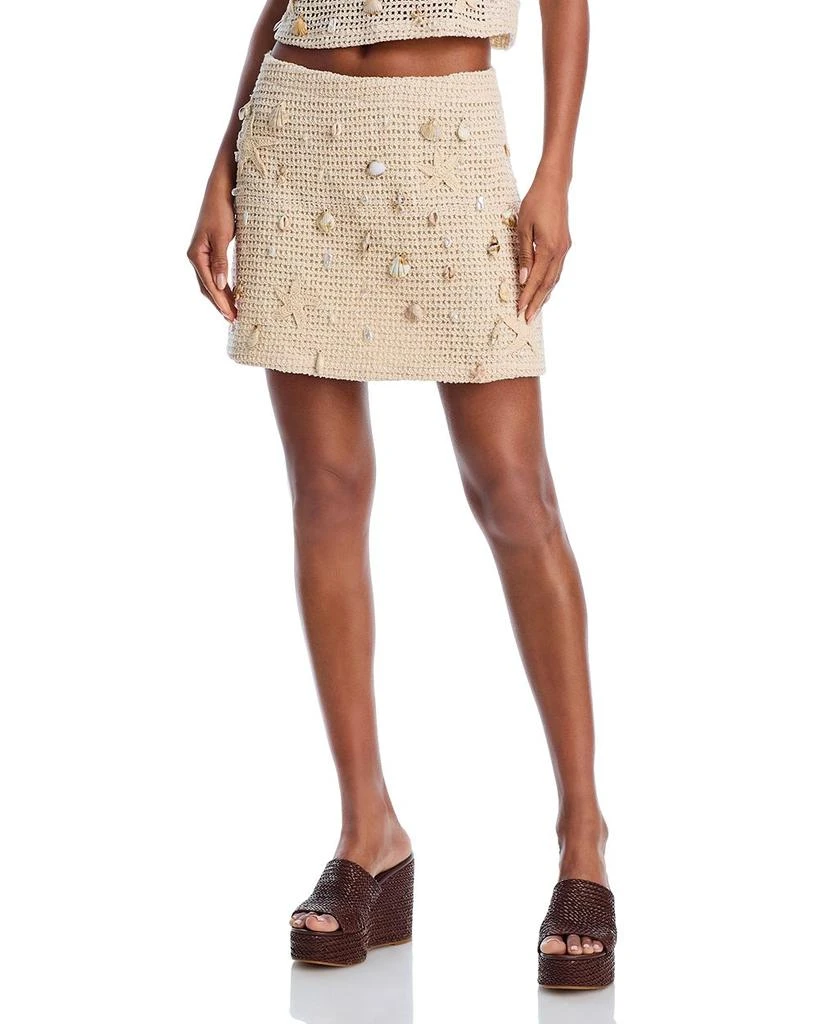 AQUA Treasure Crochet Mini Skirt - Exclusive 1