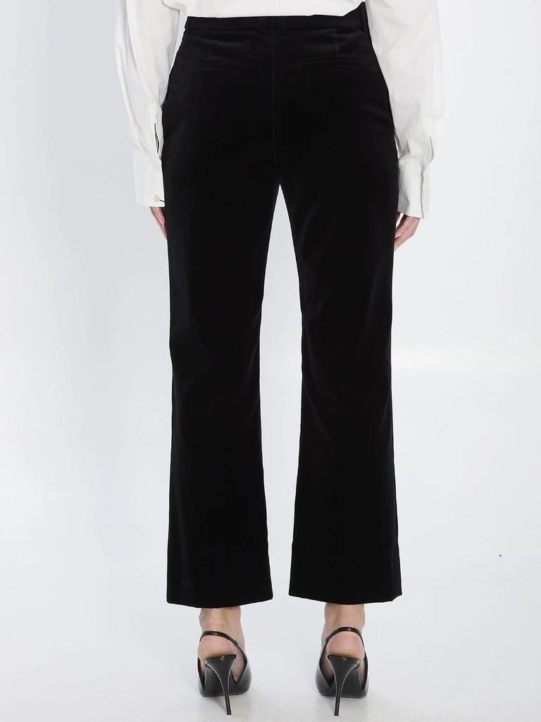 Yves Saint Laurent Saint Laurent Mid-Rise Velvet Pants 2