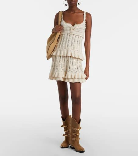 Marant Etoile Neves crochet cotton top 2