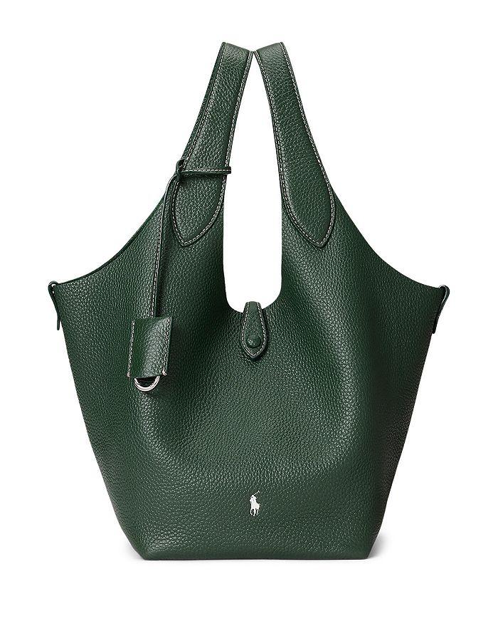 Ralph Lauren Polo Play Medium Leather Tote