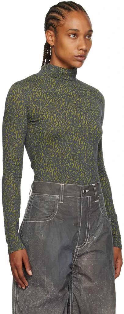 Eckhaus Latta Green Shrunk Turtleneck 2
