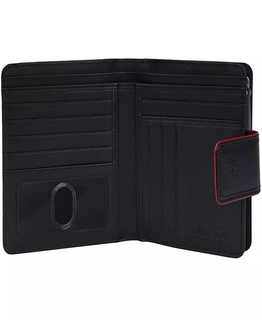 Mancini Leather Goods Women's Sonoma RFID Secure Clutch Wallet 5