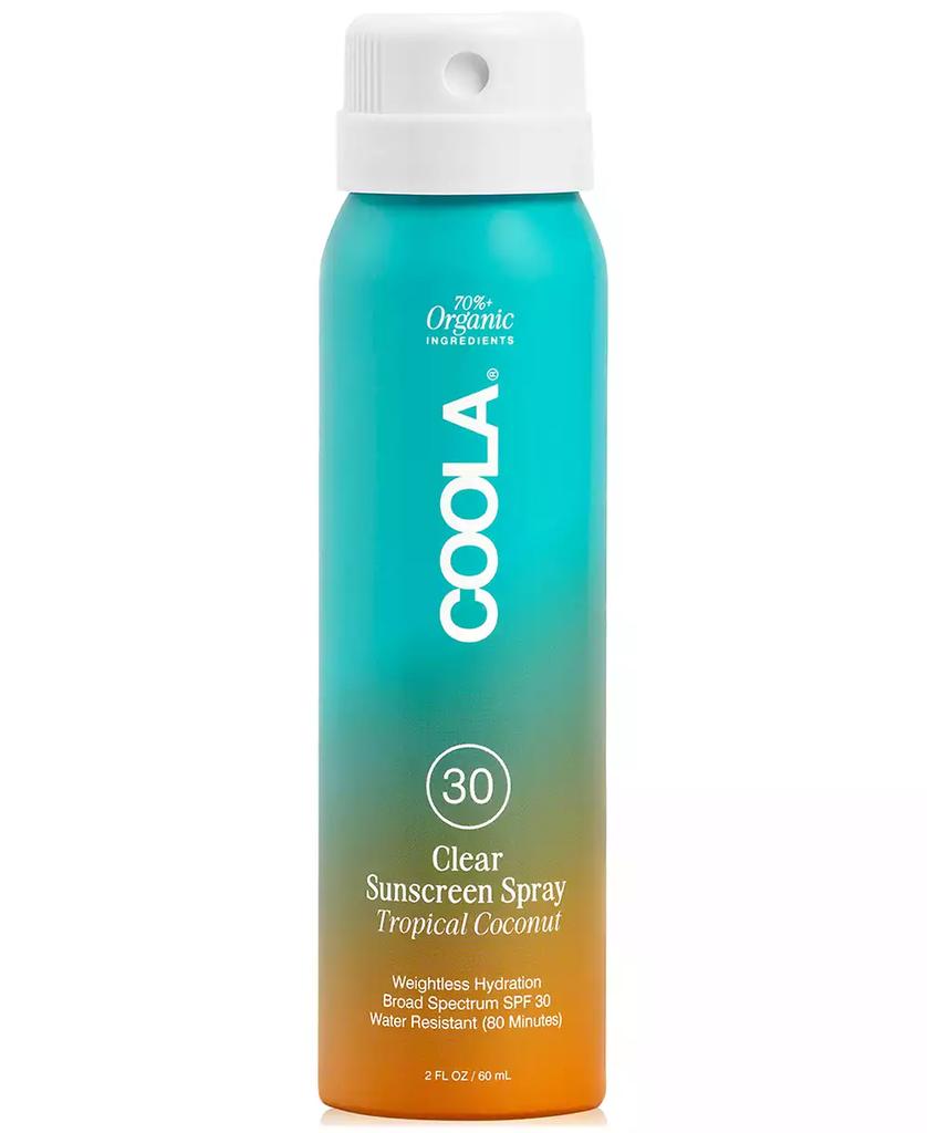 Coola Clear Sunscreen Spray SPF 30 - Tropical Coconut, 2 oz.