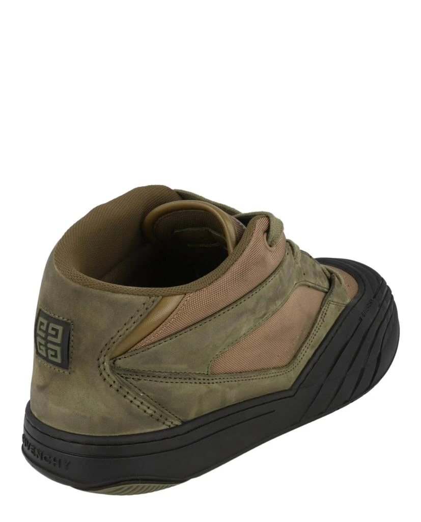 Givenchy Suede Trimmed Mid-Top Sneakers 3