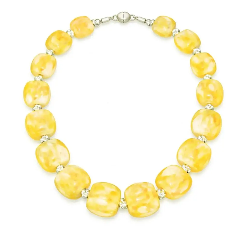 Gold & Honey Gold & Honey - For Brunch Beaded Lucite Necklace