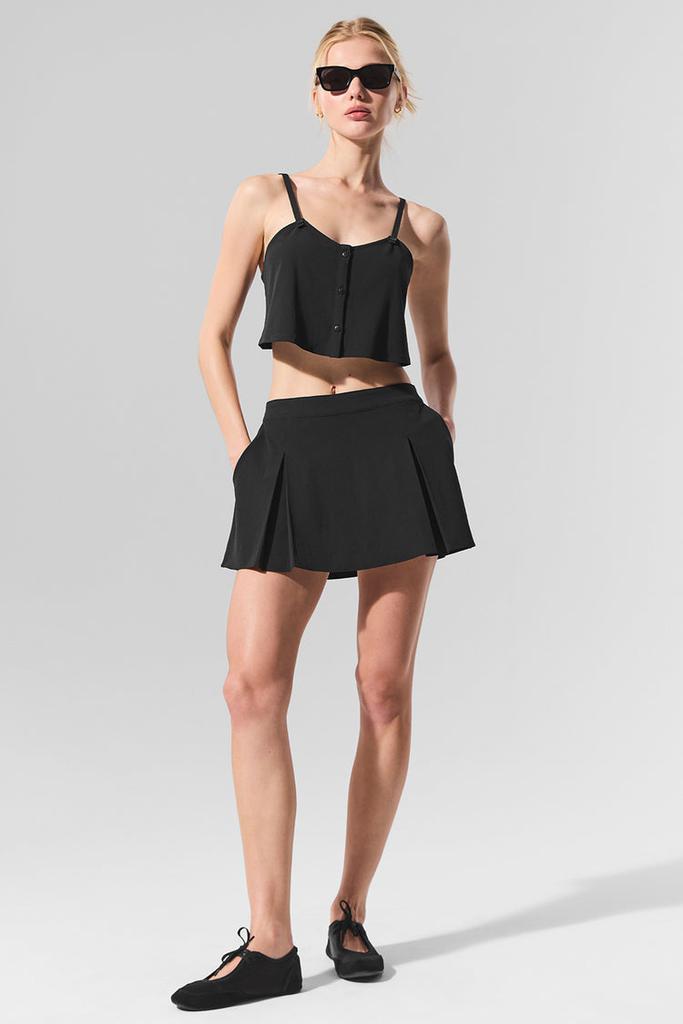 Alo Dreamscape Tennis Skirt - Black