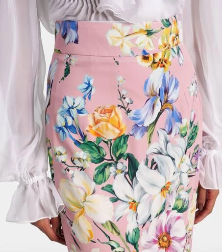 Dolce 
Gabbana Floral silk-blend pencil skirt 4
