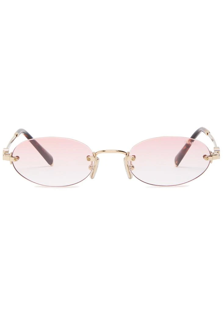 Miu Miu Narrow oval-frame sunglasses 2