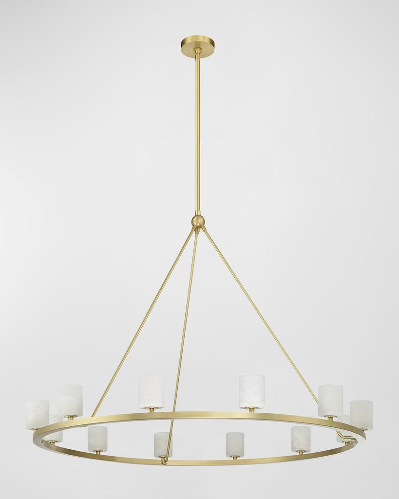 Crystorama Aragon 47" Round 12-Light Chandelier