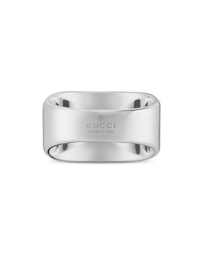 Gucci Men's Sterling Silver Tag925 Interlocking G Logo Ring 4