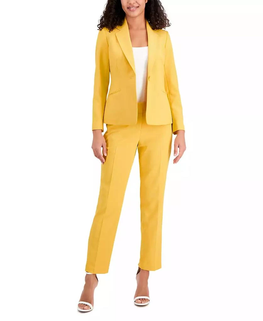 Le Suit Women's Crepe One-Button Pantsuit, Regular & Petite Sizes 1