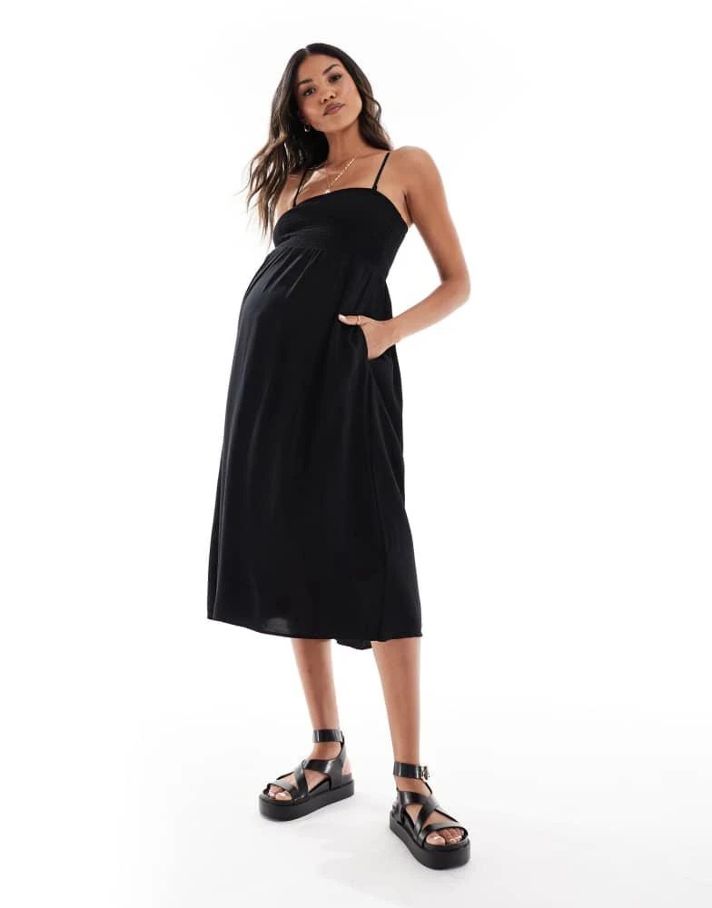navy blue bridesmaid dresses satin Zapakasa Women Dark Navy Bridesmaid Dress A Line Strapless Tiered Satin  Long Evening Party Dress