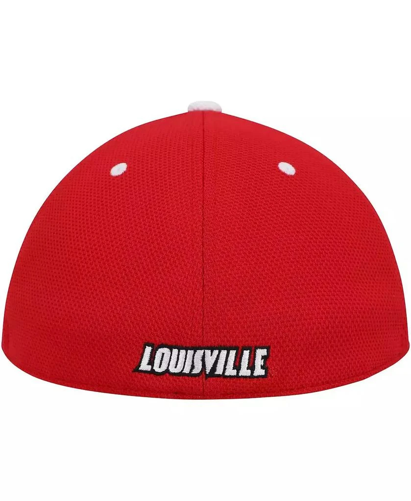 Adidas Men's Red Louisville Cardinals On-Field Baseball Fitted Hat 2