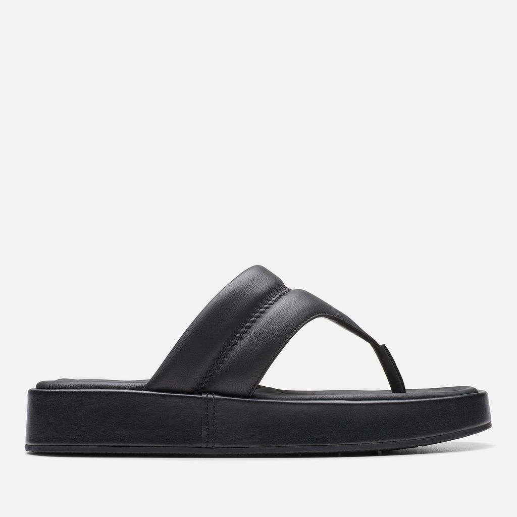 Clarks Clarks Women's Alda Leather Toe-Post Sandals 1