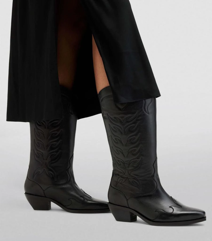 ALL SAINTS Leather Dolly Cowboy Boots 60 5