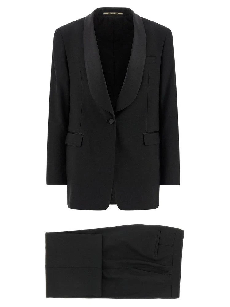 TAGLIATORE Tagliatore Clarita Satin-Lapel Tuxedo Suit