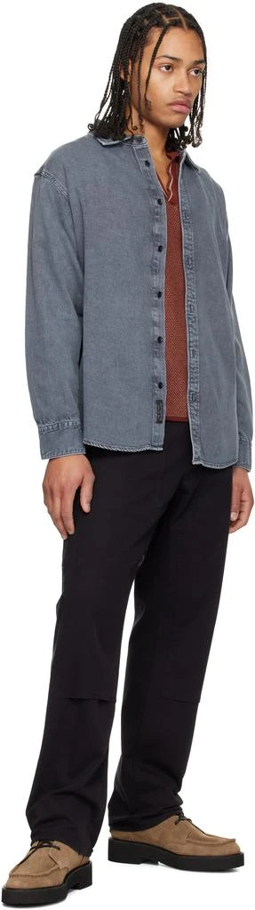 Rag & Bone Gray Matthew Denim Shirt 4