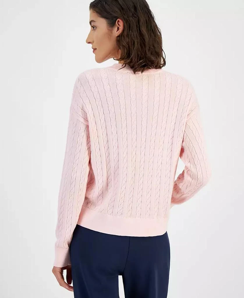 Tommy Hilfiger Women's Cable-Knit Quarter-Zip Sweater 2