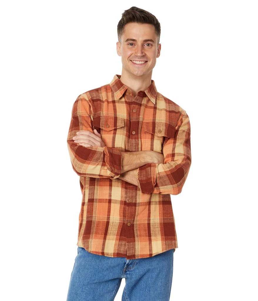 L.L.BEAN Signature Heritage Textured Flannel Plaid Shirt 1