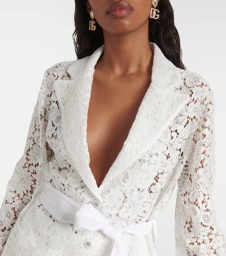 Dolce 
Gabbana Bow-detail lace jacket 4