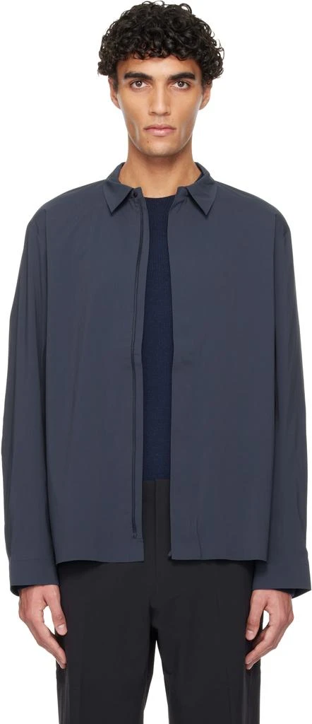 Veilance Navy Metry Shirt