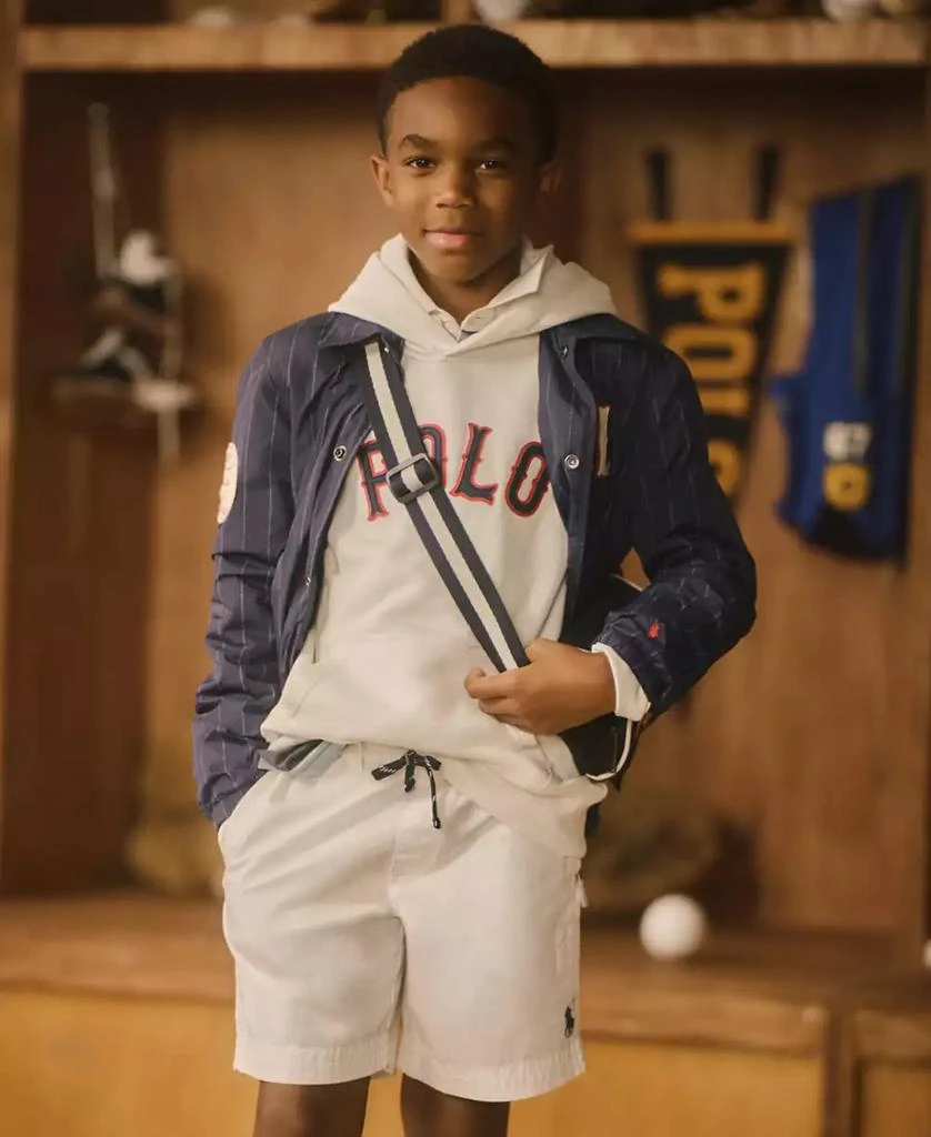 Ralph Lauren Big Boys Baseball Logo Fleece Hoodie 1