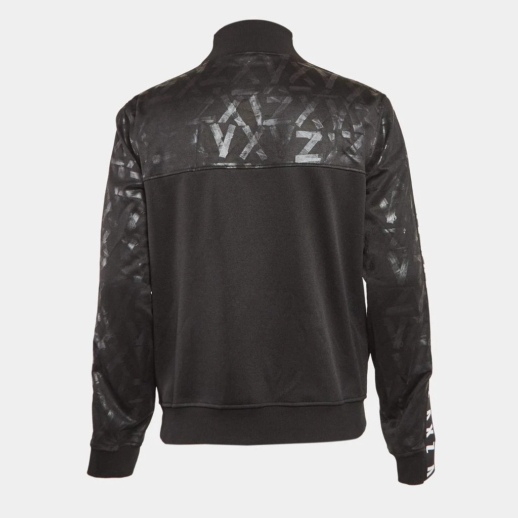 Versus Versace Versus Versace X  Zayn Black Printed Jersey Zip-Up Active Jacket L 3