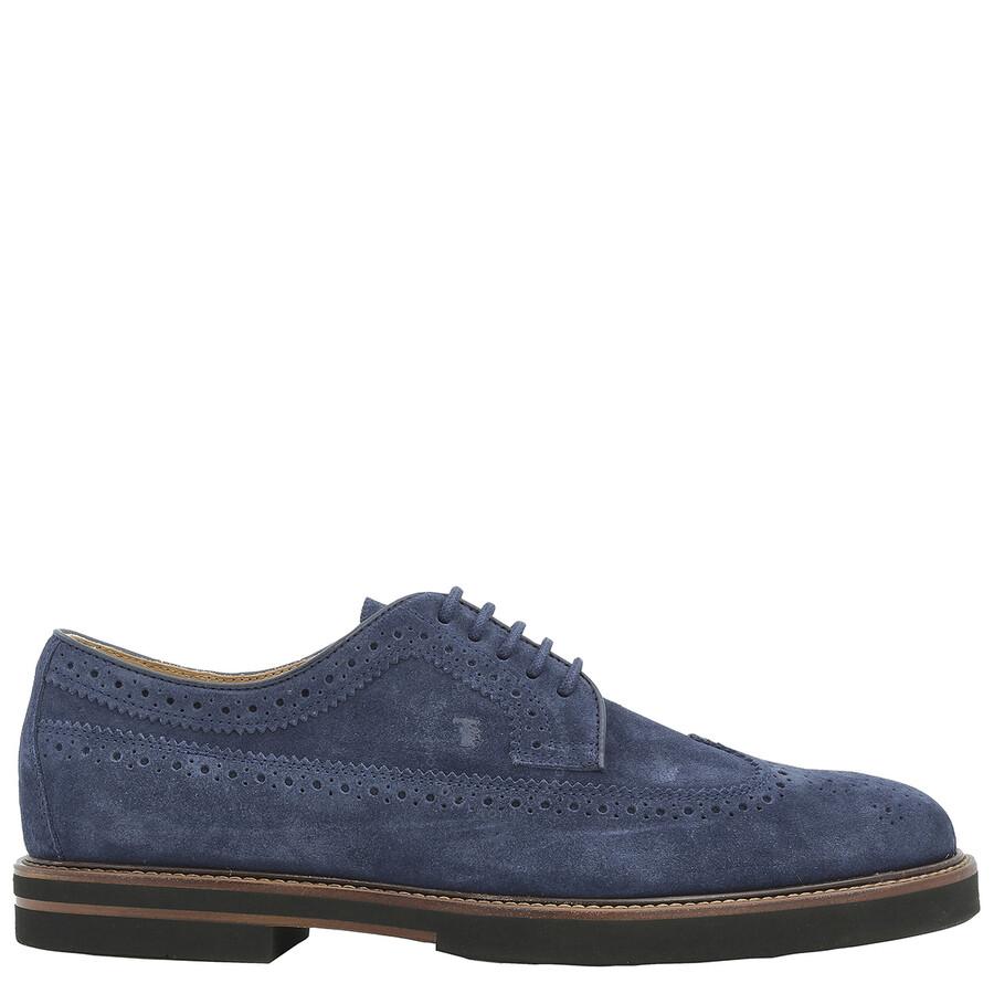 Tod's Men's Galaxy Suede Brogue Lace-up Shoes