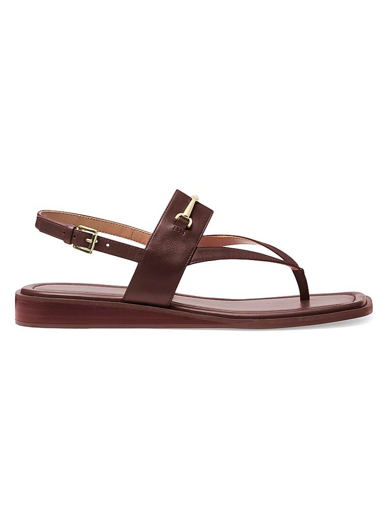 Michael Kors Mylah Logo and Leather Sandal - Sandals