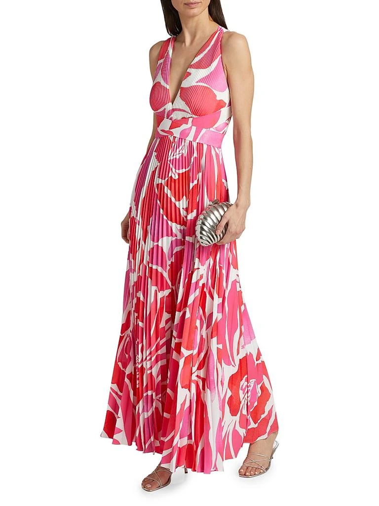 Milly Oria Dream Rose Pliss Maxi Dress - Dresses & Skirts - BeyondStyle