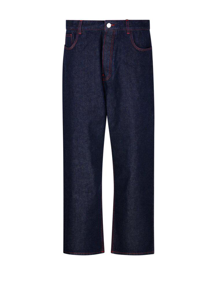 パンツ Alaia KNIT BAND PANTS ALAÏA BLACK KNIT BAND JEANS IN DENIM | ALAÏA MG