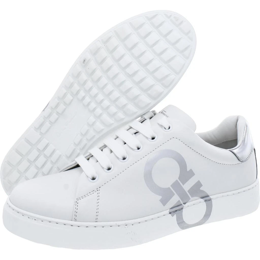 Salvatore Ferragamo NUMBER Womens Leather Lifestyle Casual and Fashion Sneakers 2