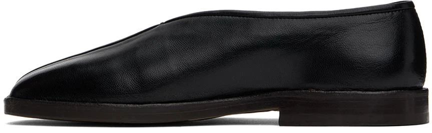 Lemaire Black Flat Piped Slippers 3