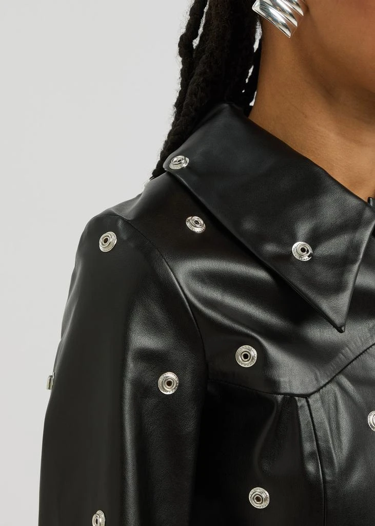 A.W.A.K.E MODE Stud-embellished faux leather coat 5