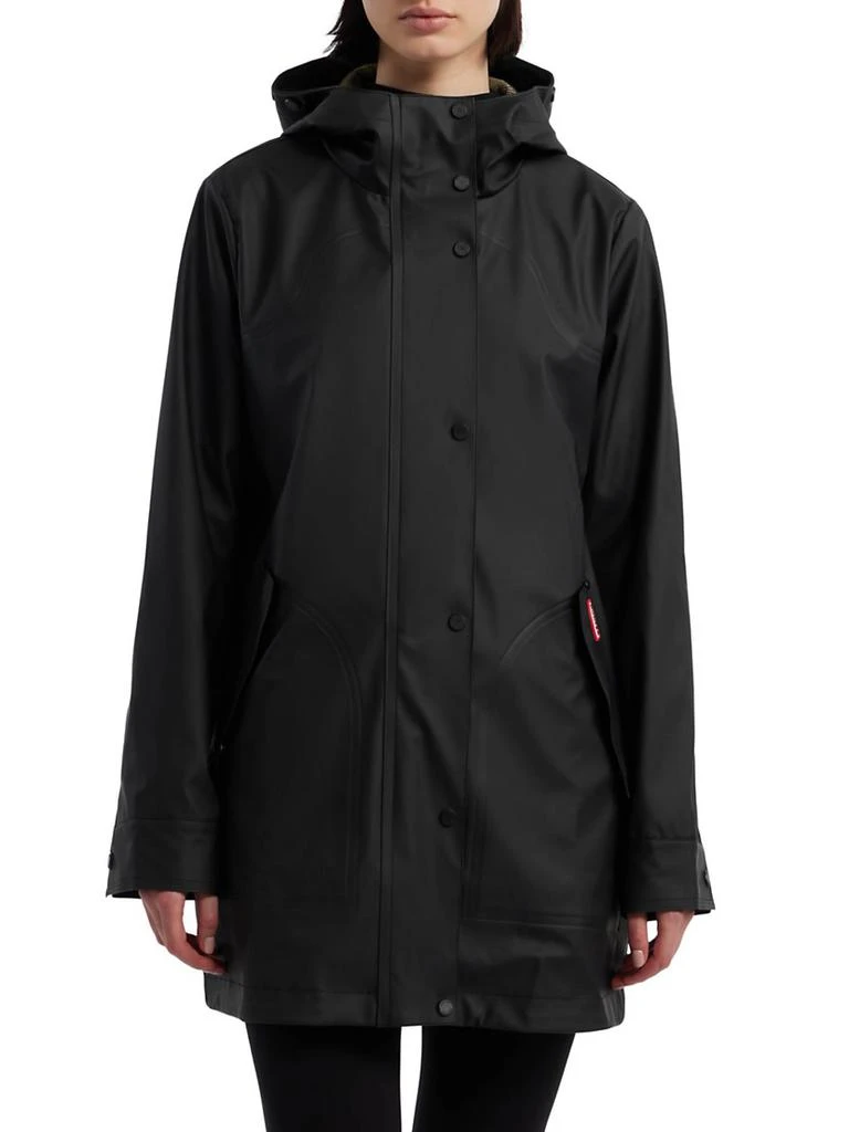 Hunter Acacia Rubberized Hooded Rain Jacket 1