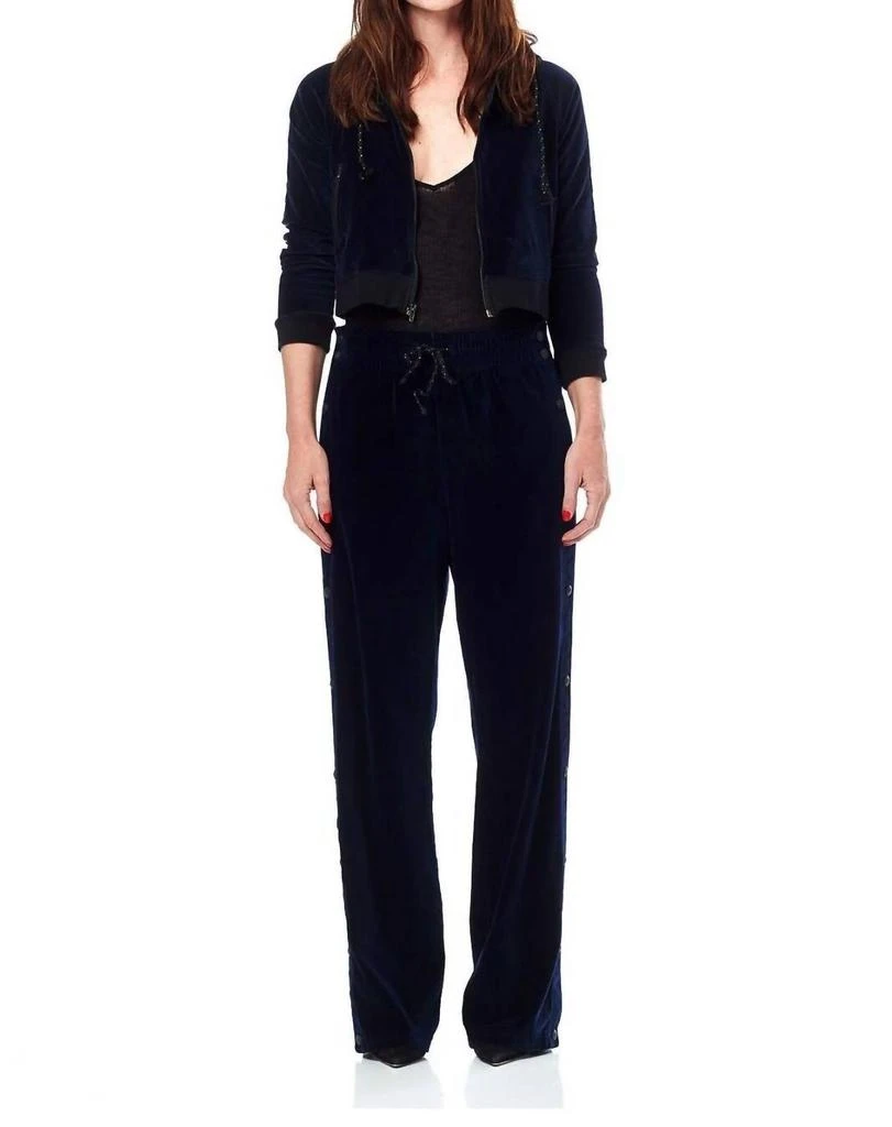 Hudson Hudson - Aria Velvet Side Snaps Track Pants 1