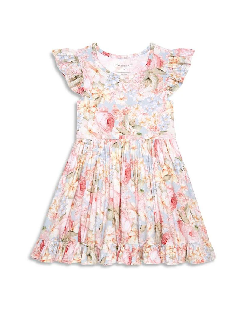 posh peanut dress Posh Peanut - Barbie Star Power - Cap Sleeve Ruffled Bodysuit Dress - Baby & Toddler Dresses