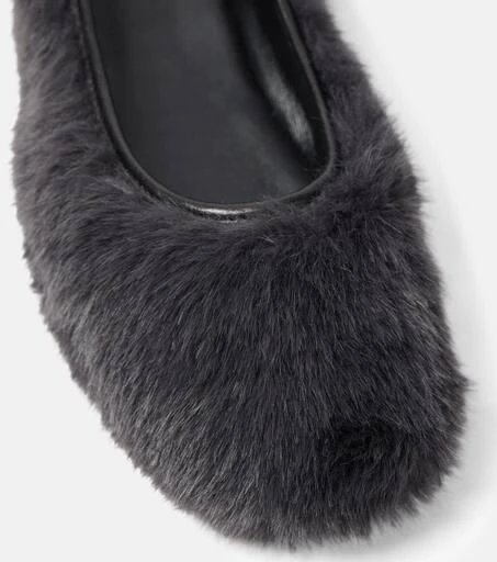Clergerie Masha faux fur ballet flats 5