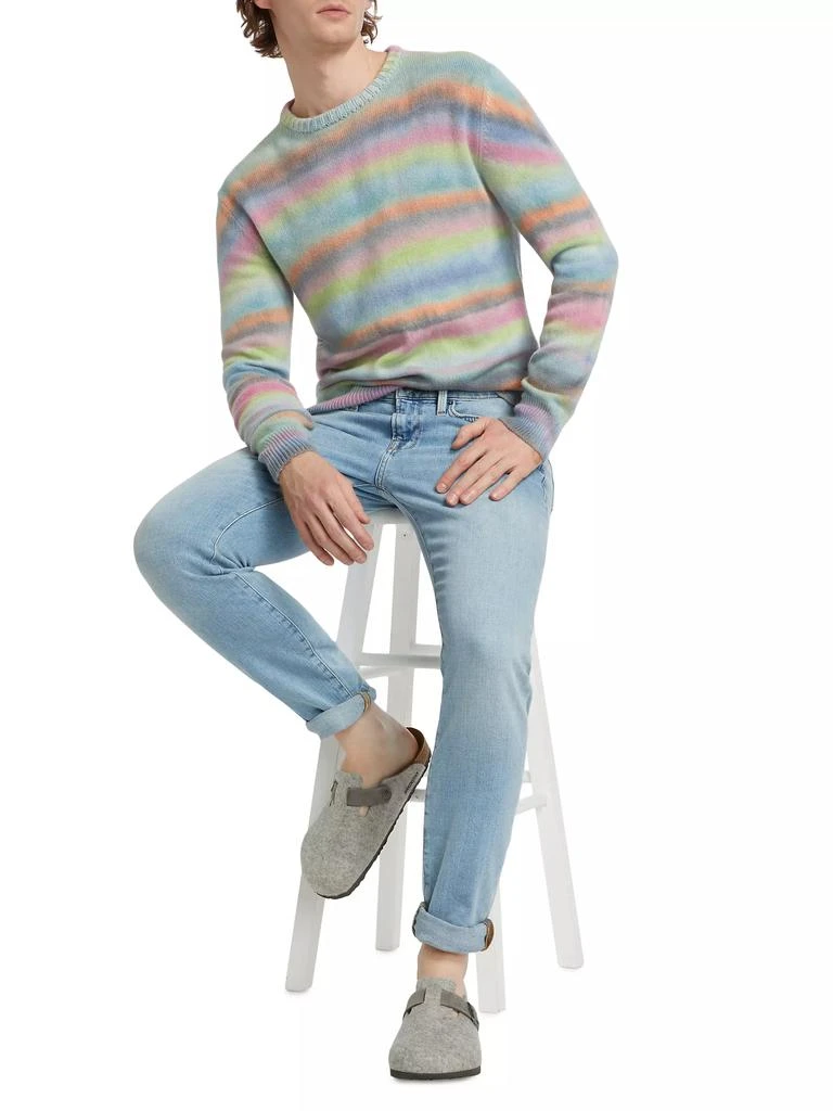 Harden Painted Lines Cashmere Crewneck Sweater 2