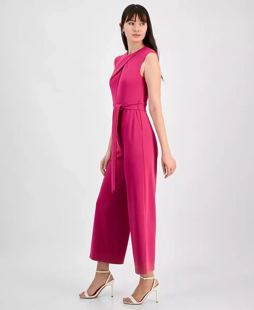 Tahari Petite Tie-Waist Sleeveless Wide-Leg Jumpsuit 3