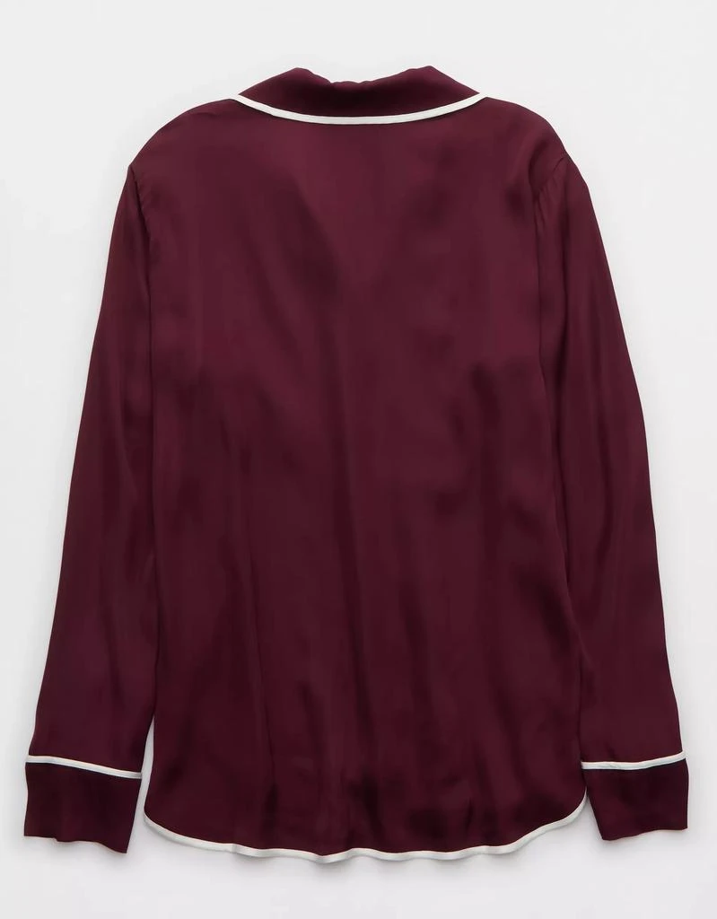 Aerie Aerie Off-Duty Satin Piping Shirt 5