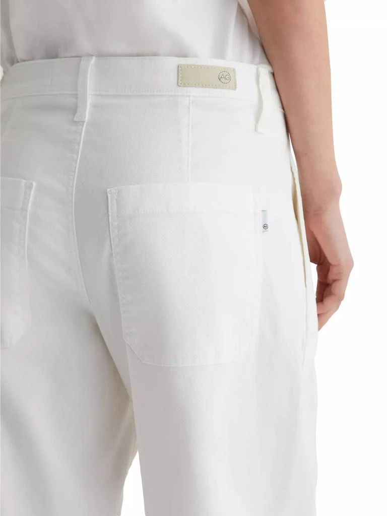 AG Jeans Fiona Twill Straight-Leg Pants 7
