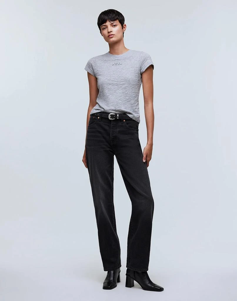 Madewell Heathered Graphic Shrunken Tee 2