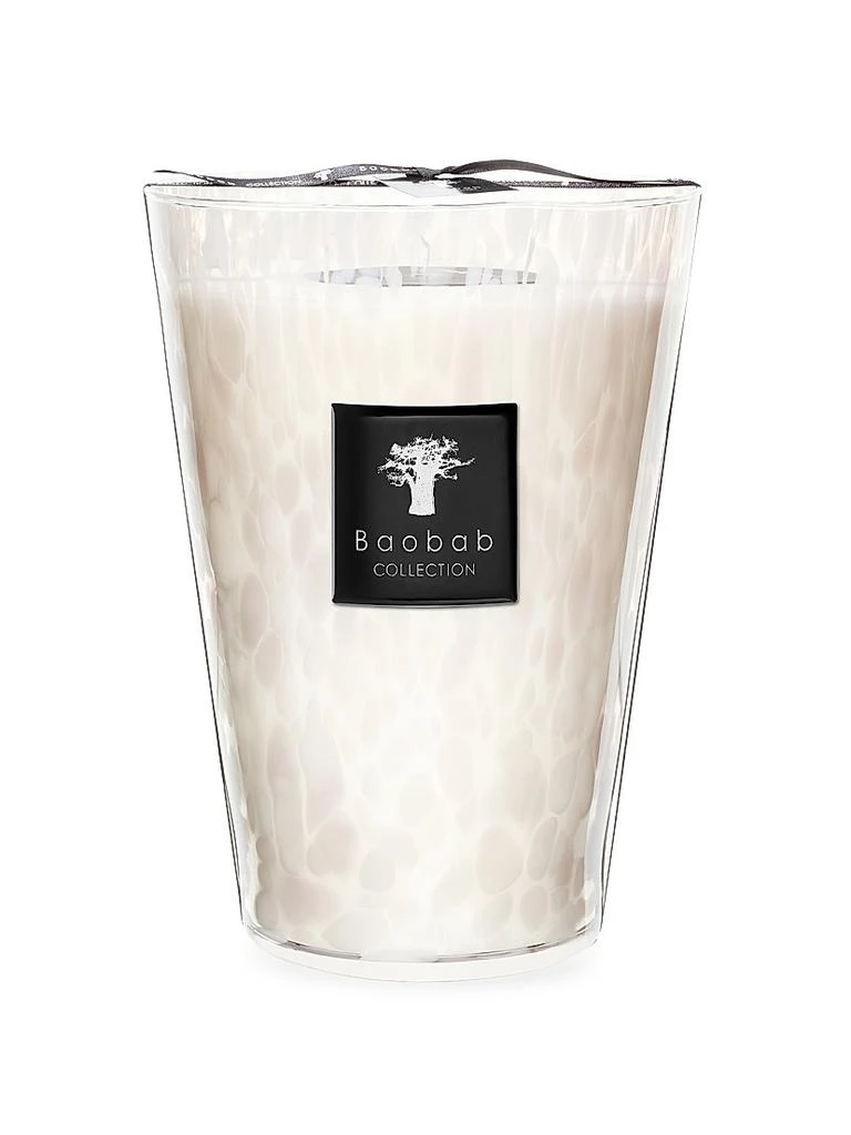 Baobab Collection Pearls White Pearl Candle 4