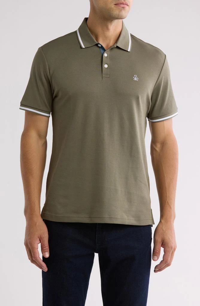 Original Penguin Birdseye Tipped Cotton Piqué Polo 1