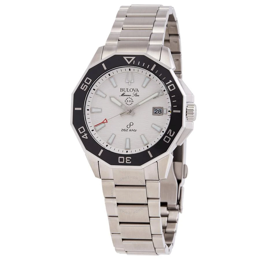 Bulova Marine Star HPQ Precisionist Quartz White Dial Men's Watch 96B426 1