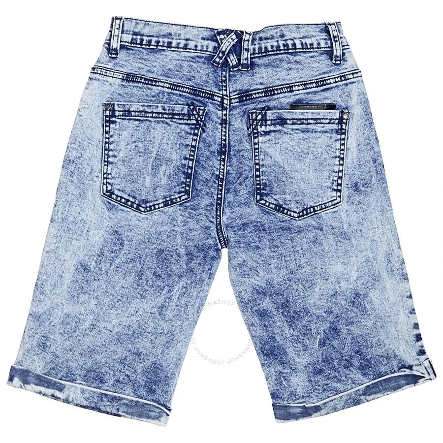 Eleven Paris Little Eleven Paris Boys Light Blue Looney Knit Shorts 2