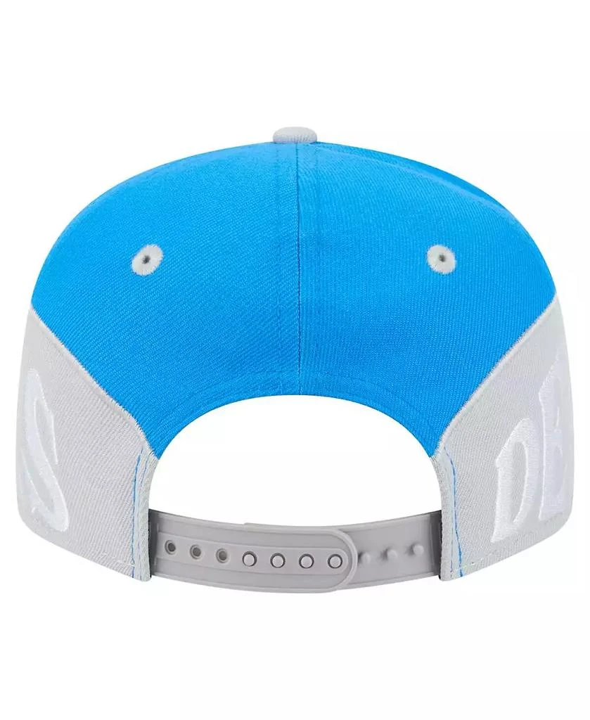 New Era Men's Blue/Gray Detroit Lions Split 9FIFTY Snapback Hat 4