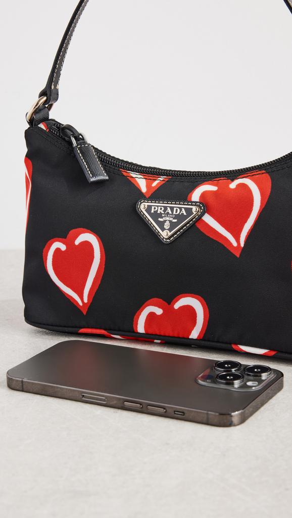 Shopbop Archive Prada Mini Heart Print Shoulder Bag